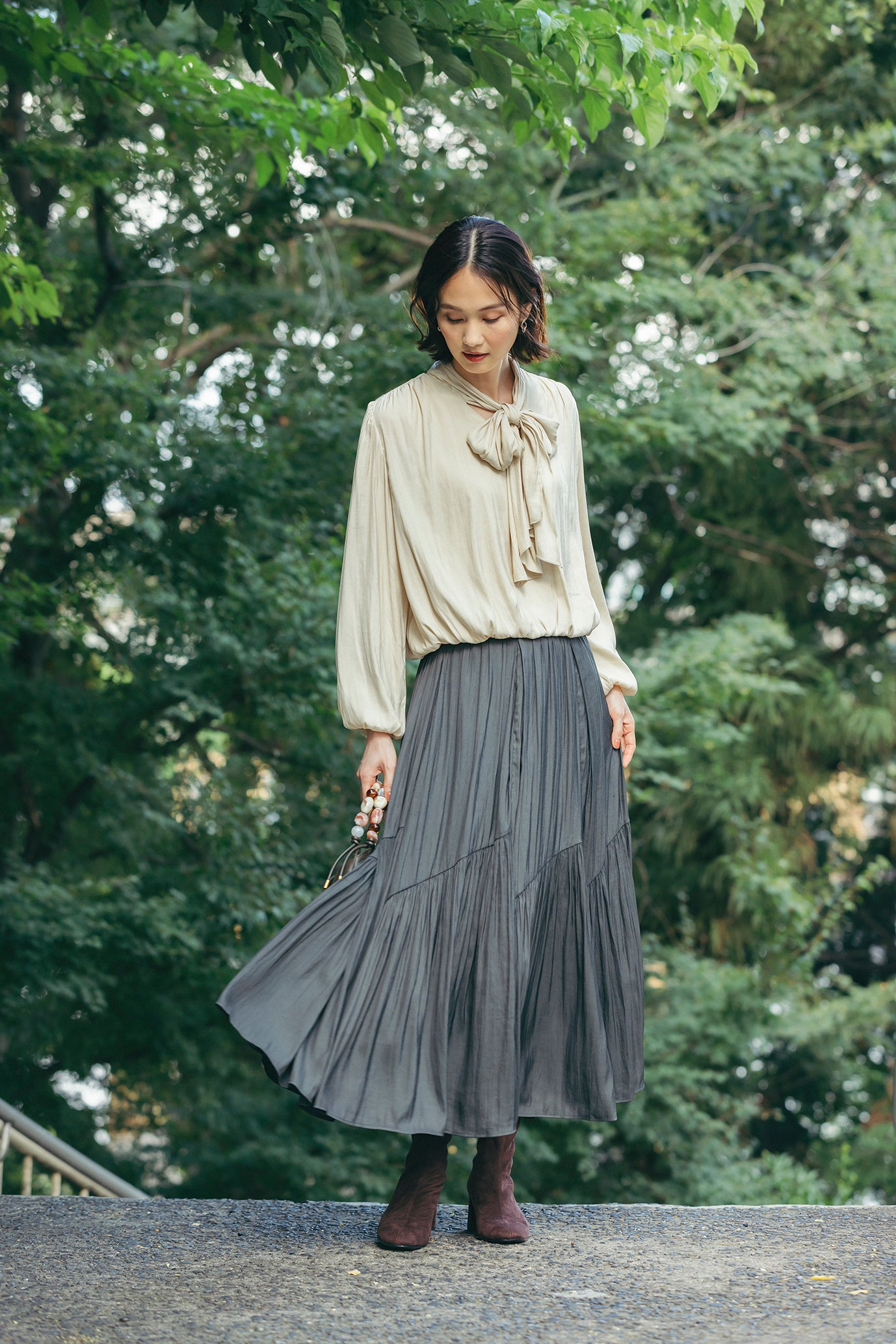 イレギュラーティアードスカート NS-142