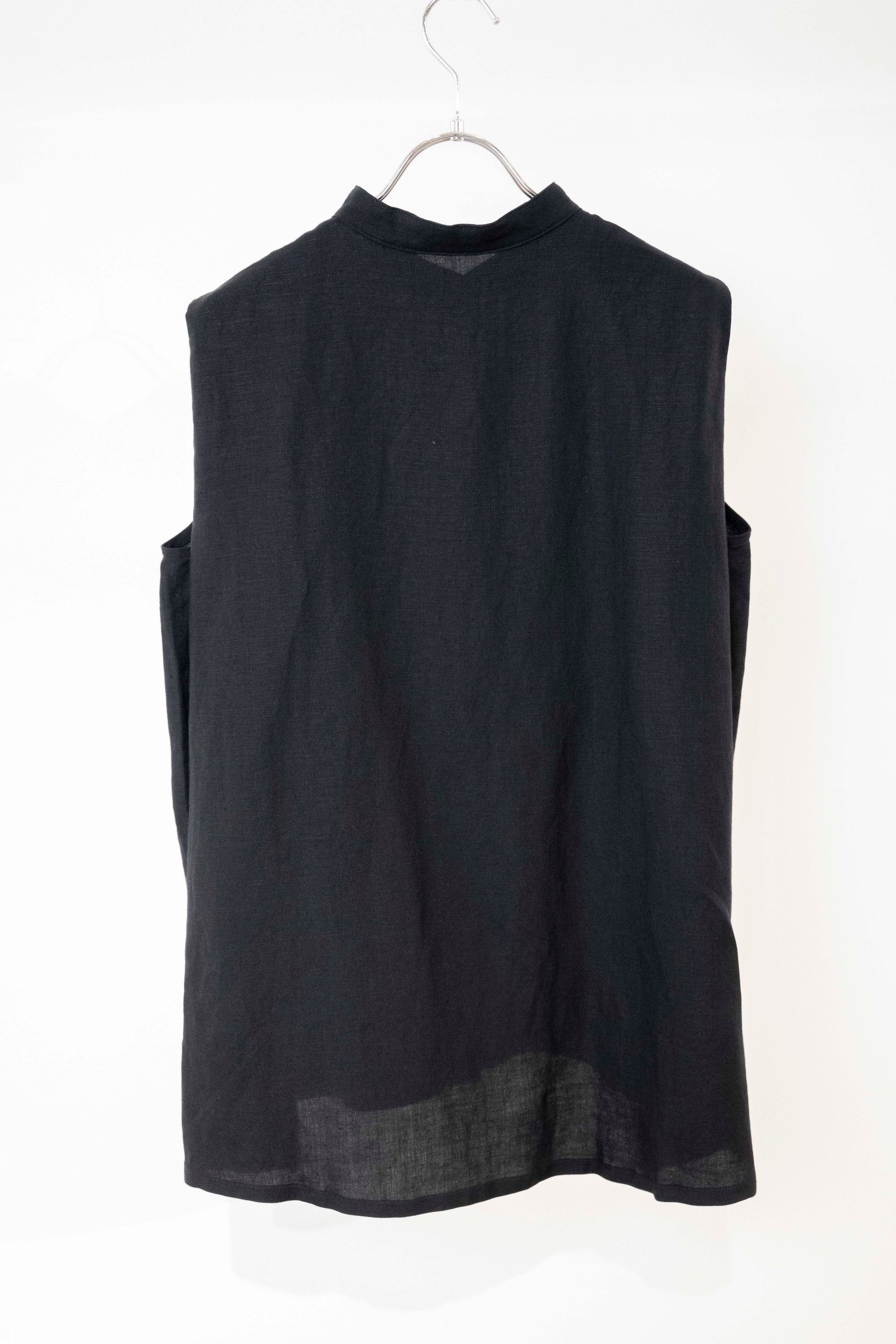 麻混バックタックブラウス NS-197