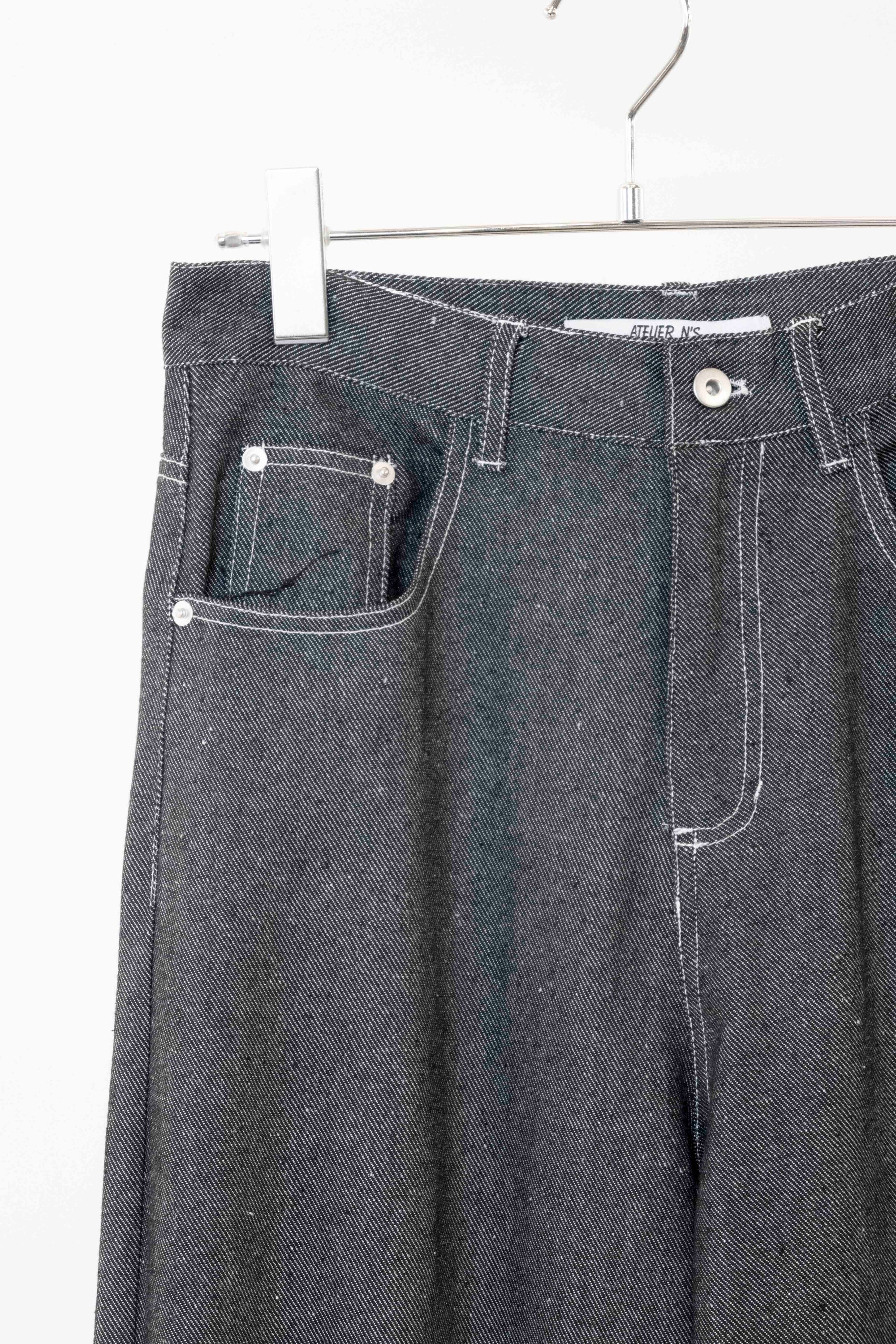 麻混デニムパンツ NS-204