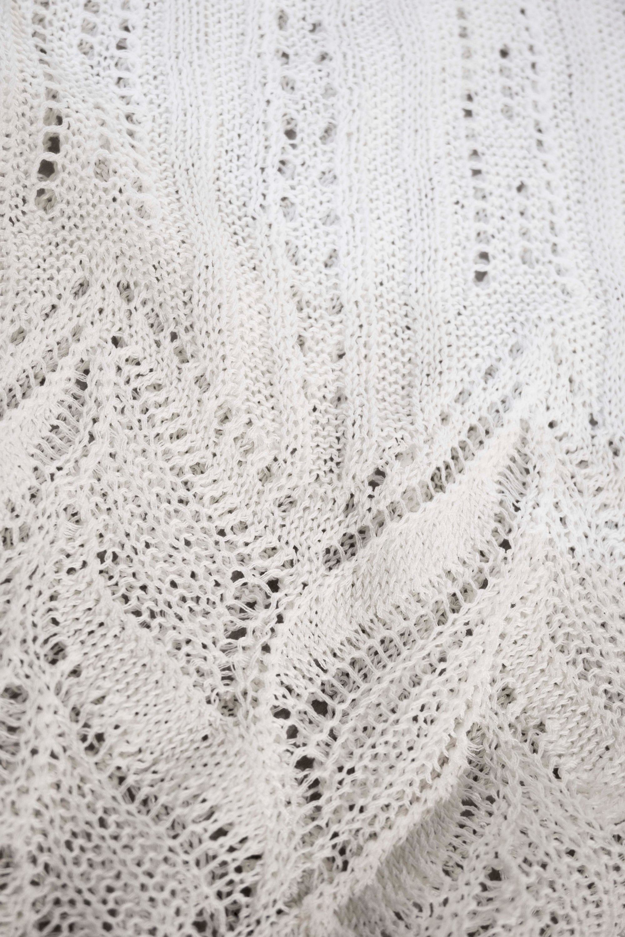 レーシー調ニットロングジレ NS-211