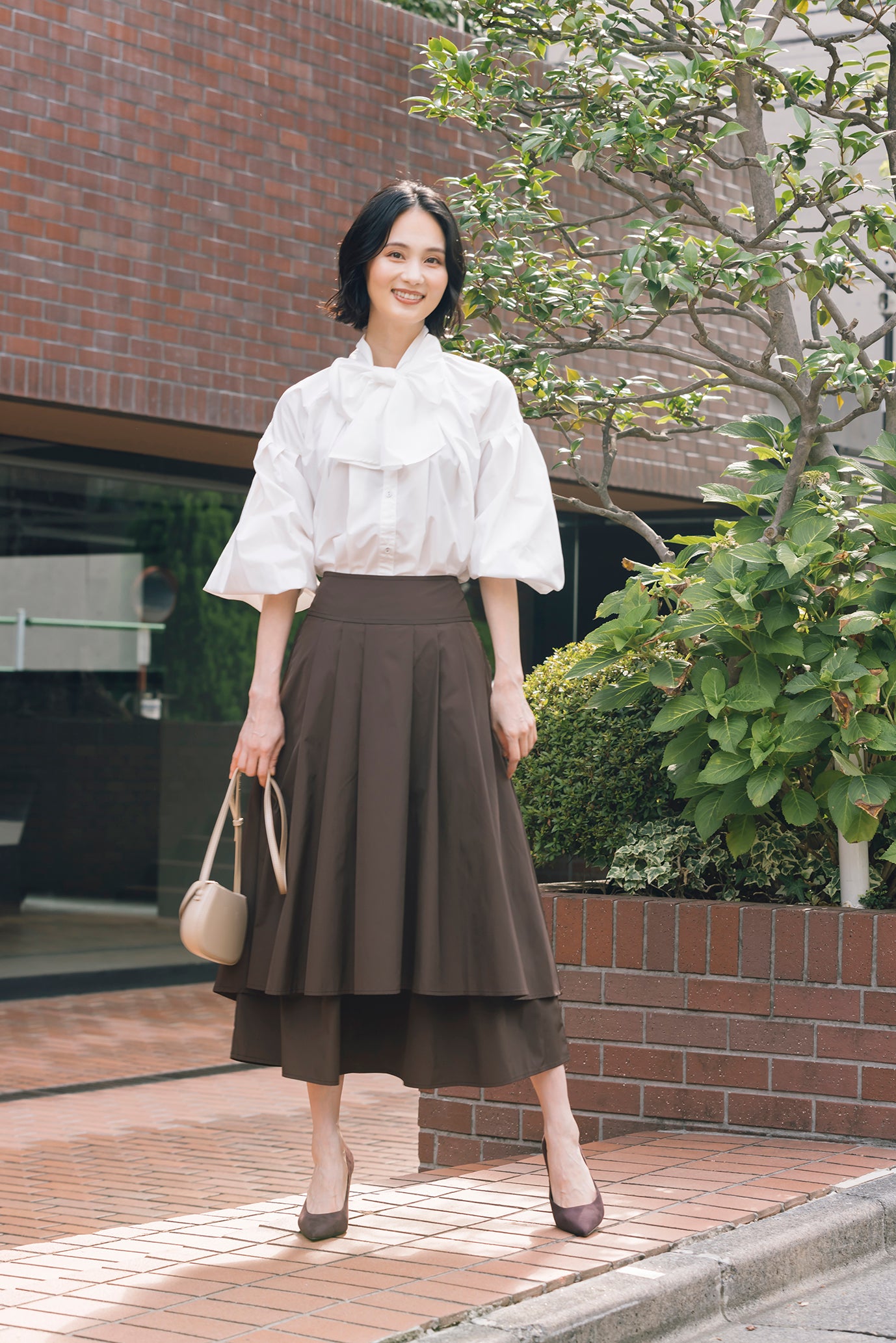 レイヤードロングスカート NS-239