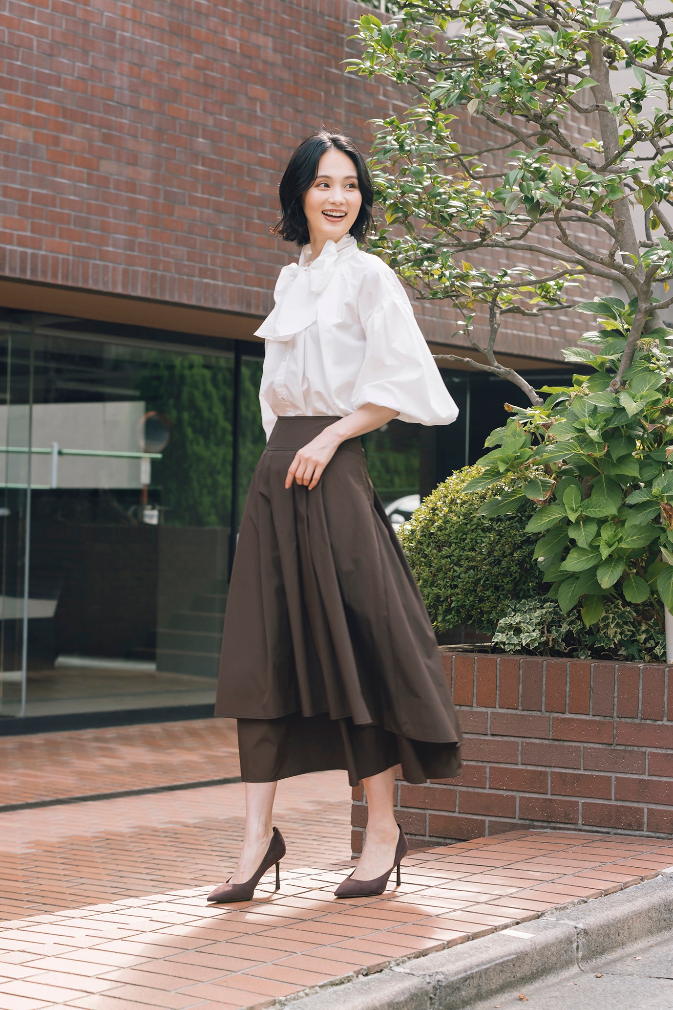 レイヤードロングスカート NS-239