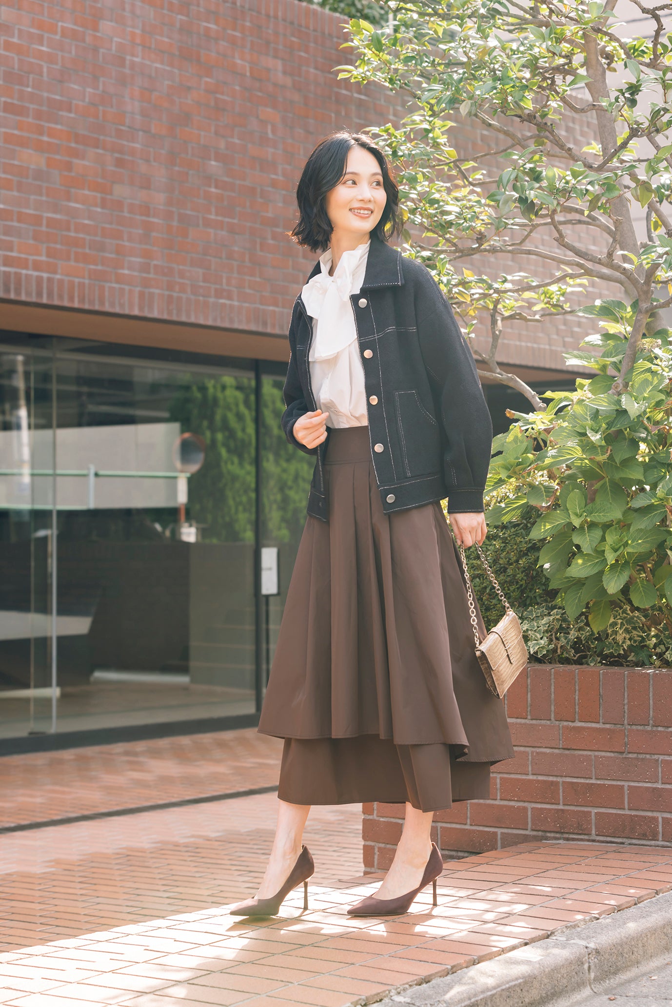 レイヤードロングスカート NS-239