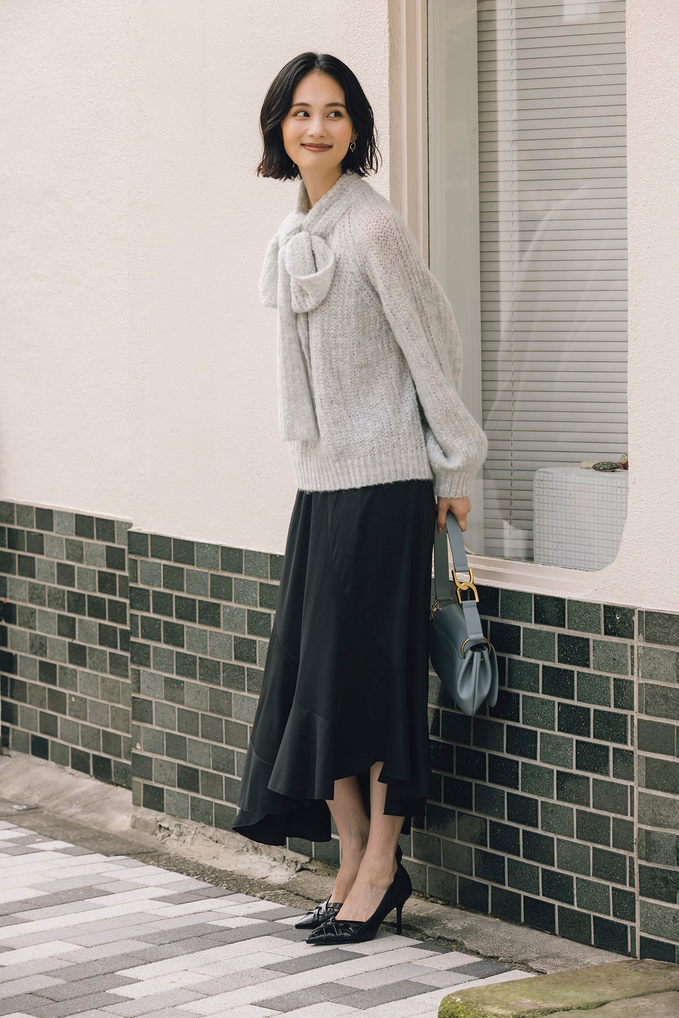 ボウカラーセーター NS-233