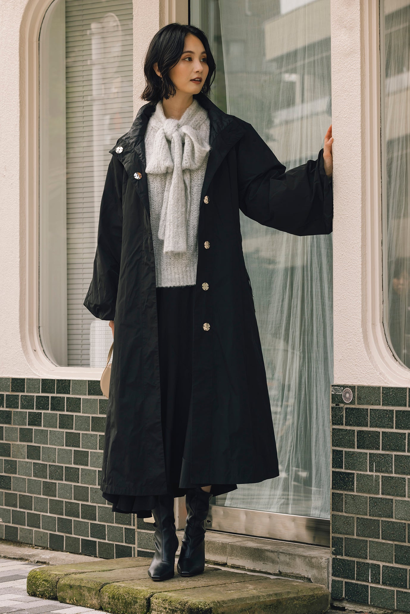 ボウカラーセーター NS-233