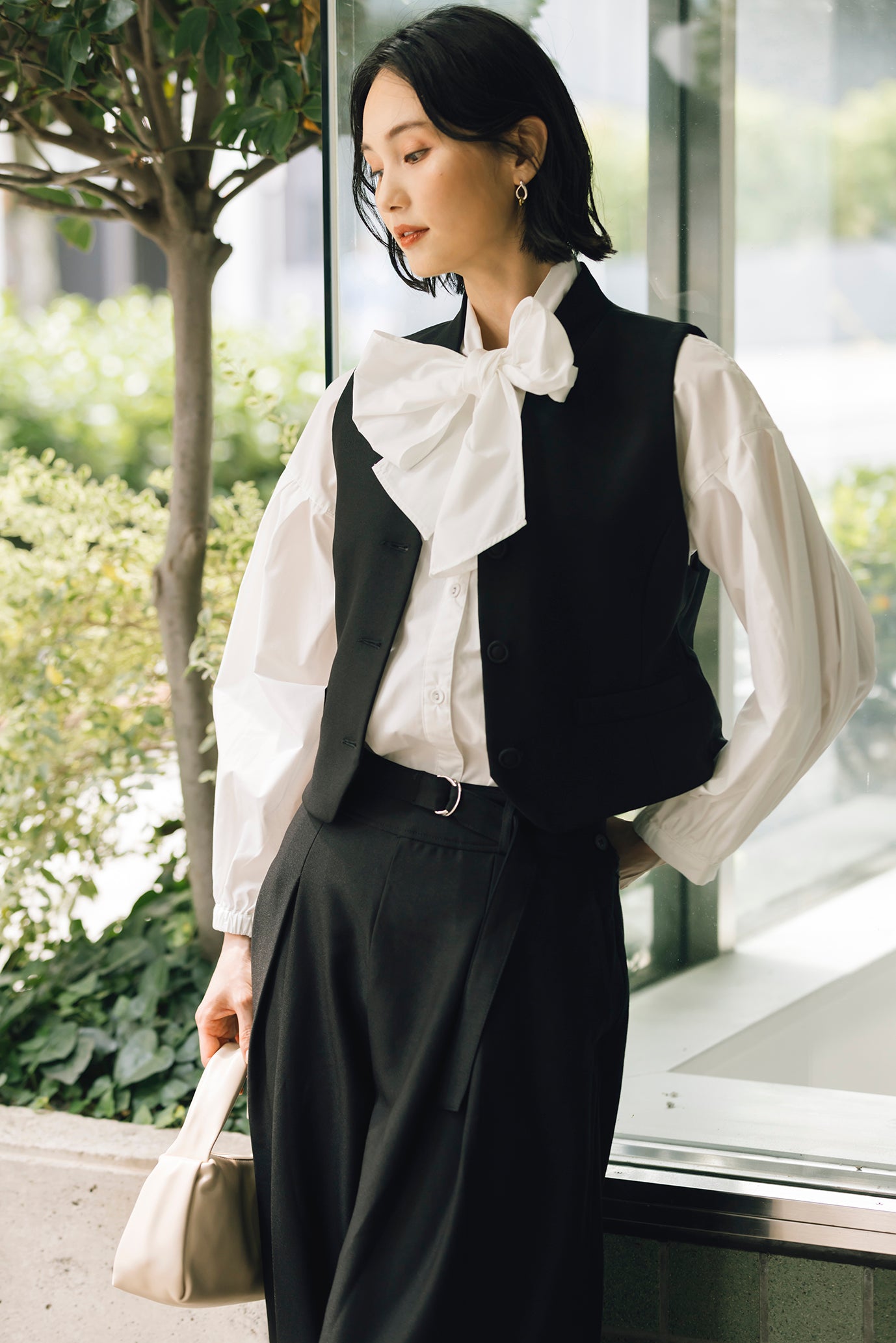 バックベルト付きジレ NS-251