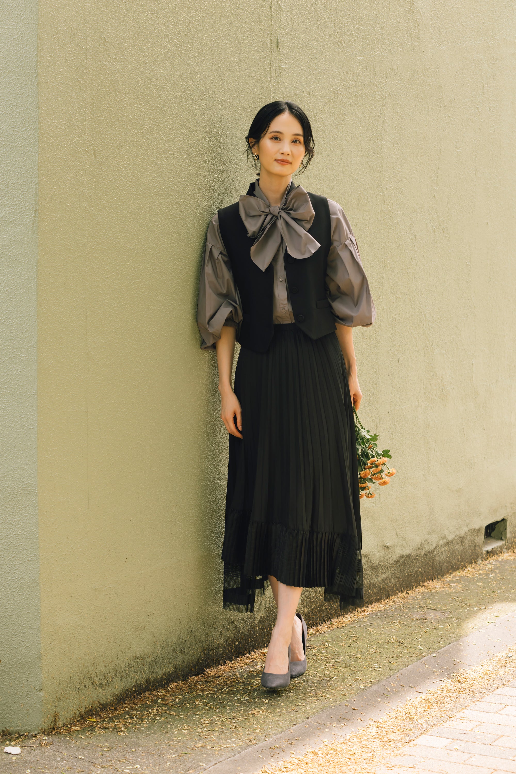 バックベルト付きジレ NS-251