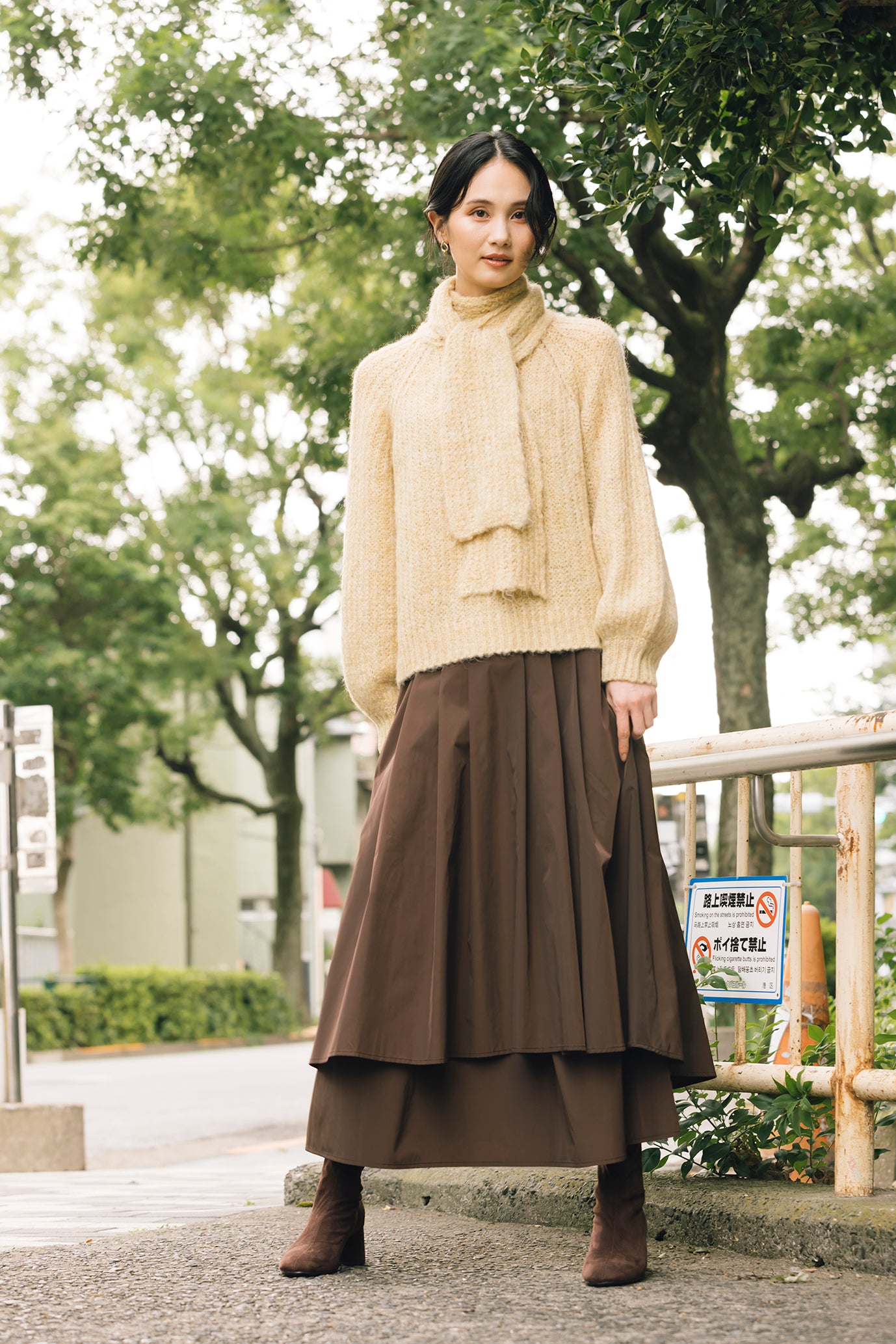 レイヤードロングスカート NS-239