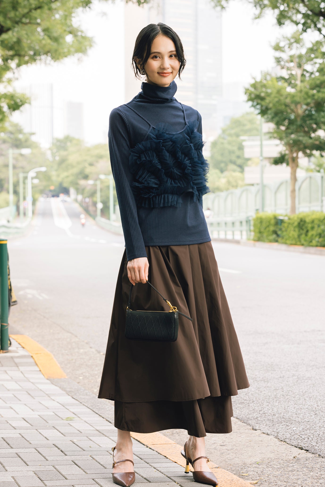 レイヤードロングスカート NS-239