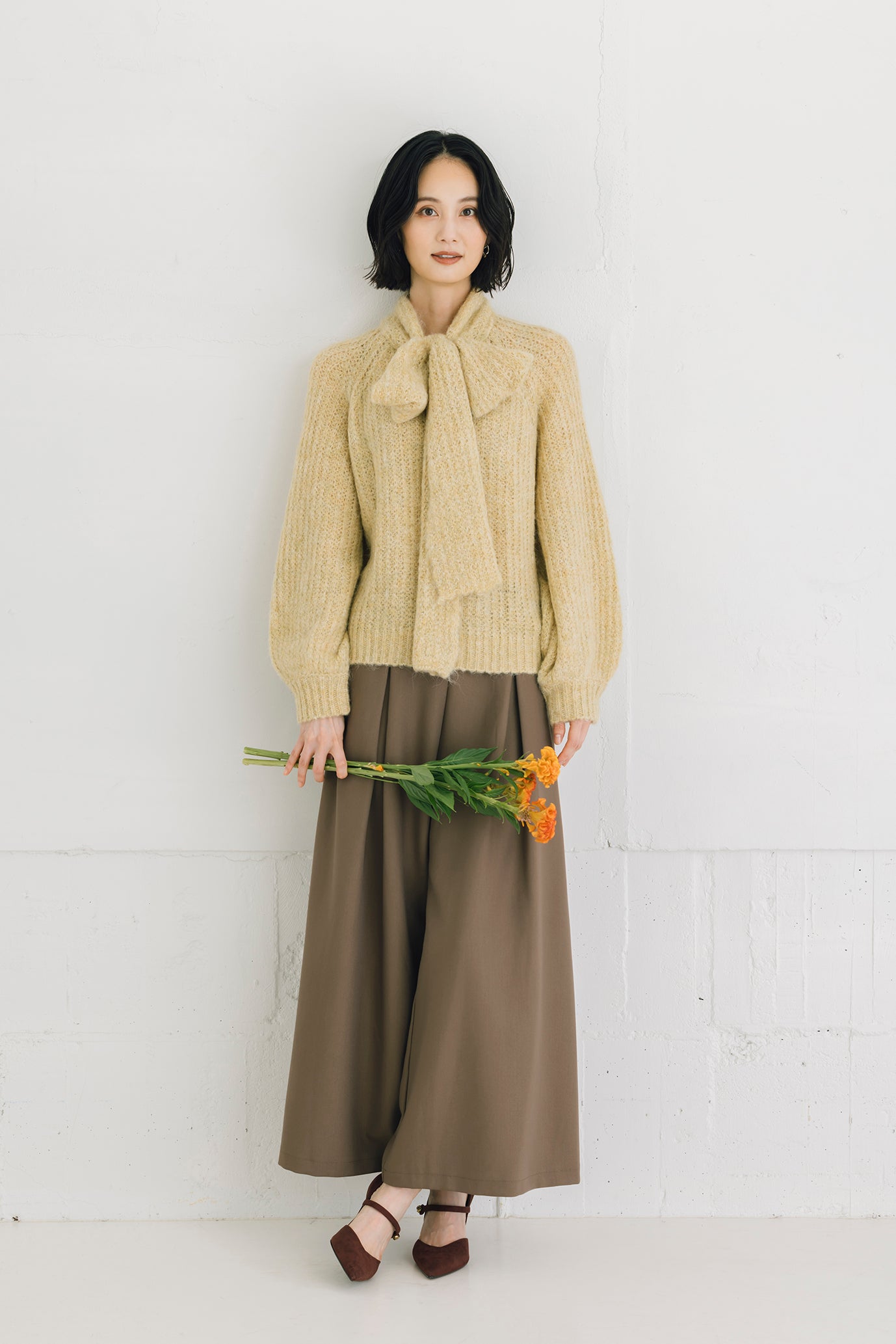 ボウカラーセーター NS-233