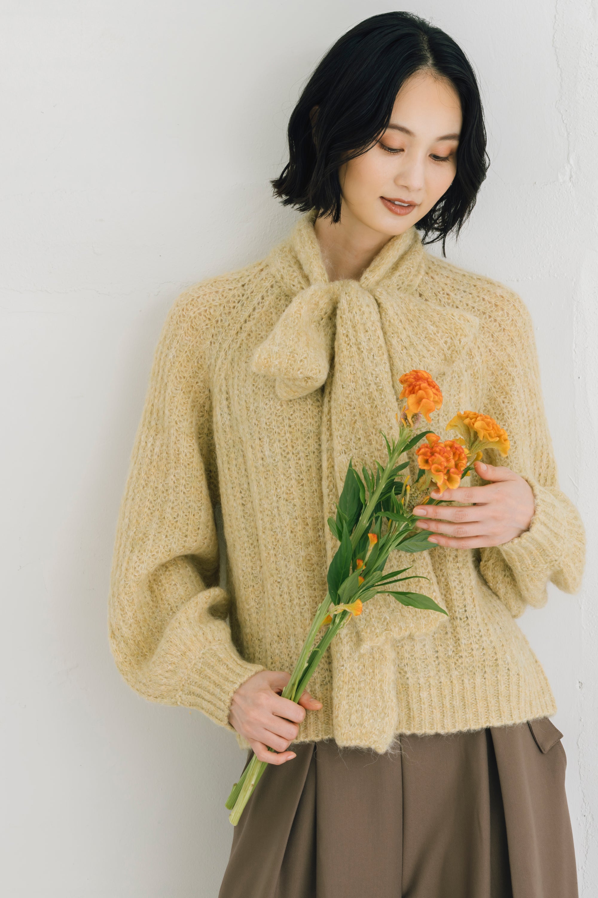 ボウカラーセーター NS-233