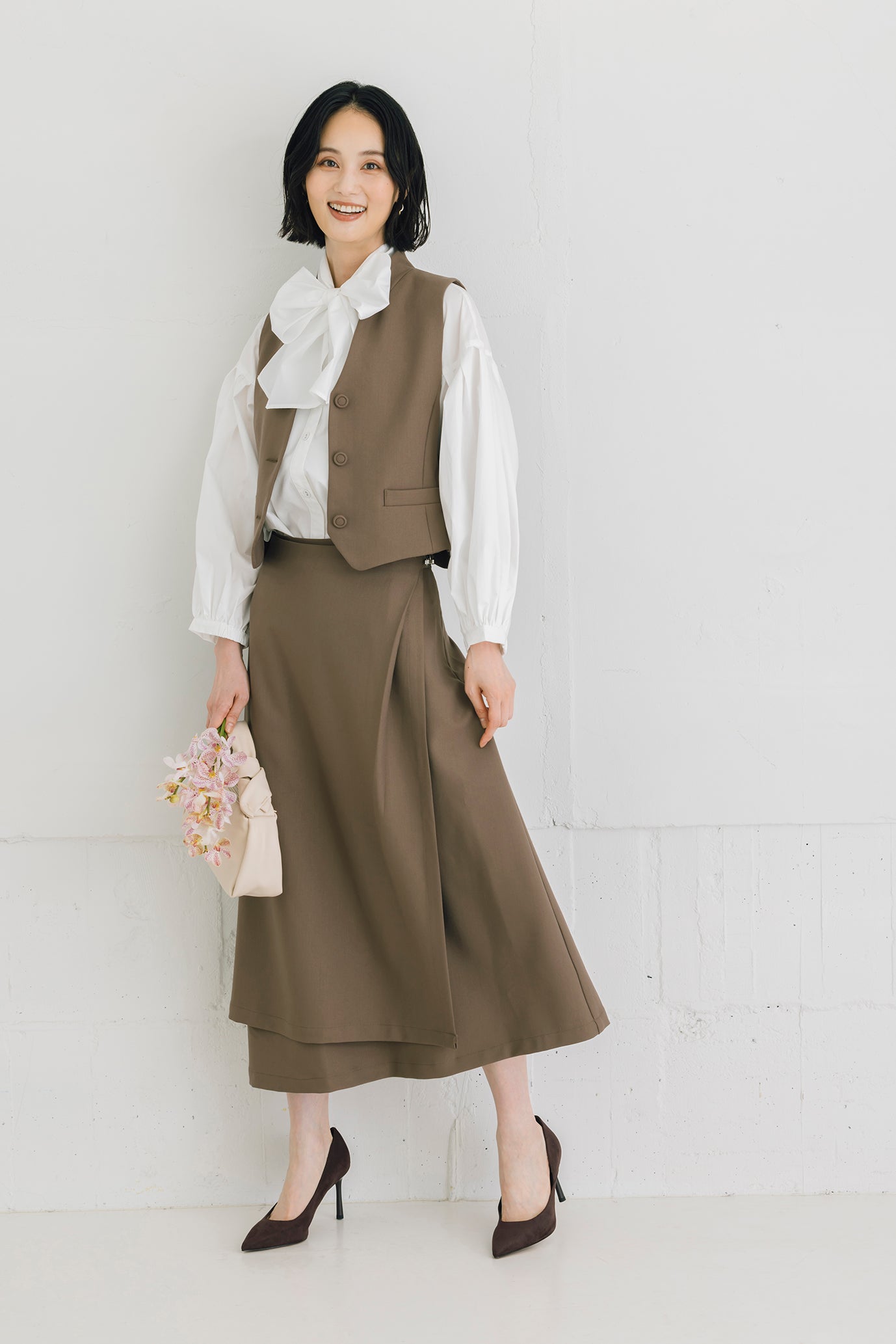 バックベルト付きジレ NS-251