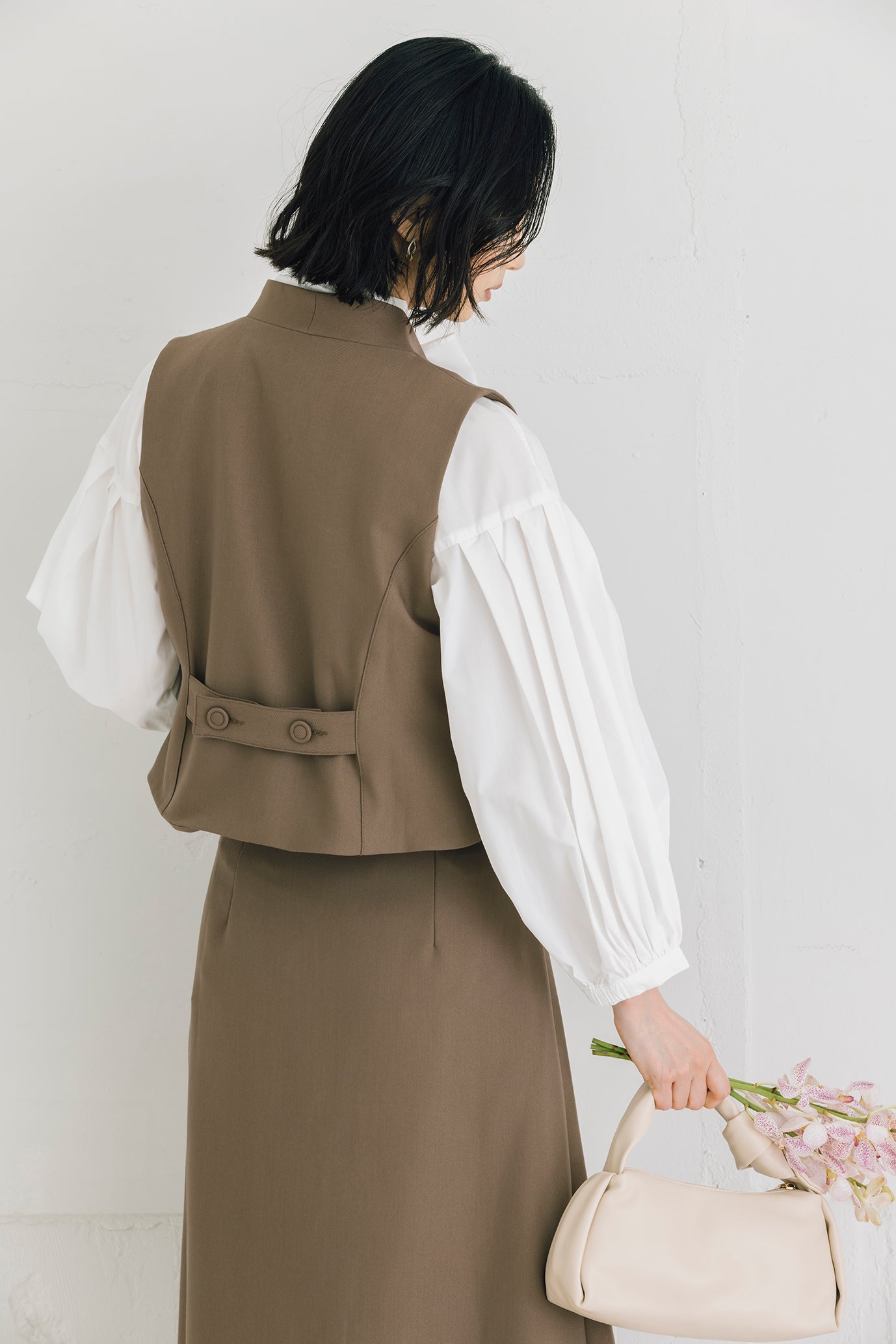 バックベルト付きジレ NS-251