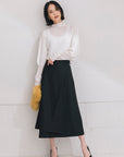 イレギュラーヘムラップ風スカート NS-252