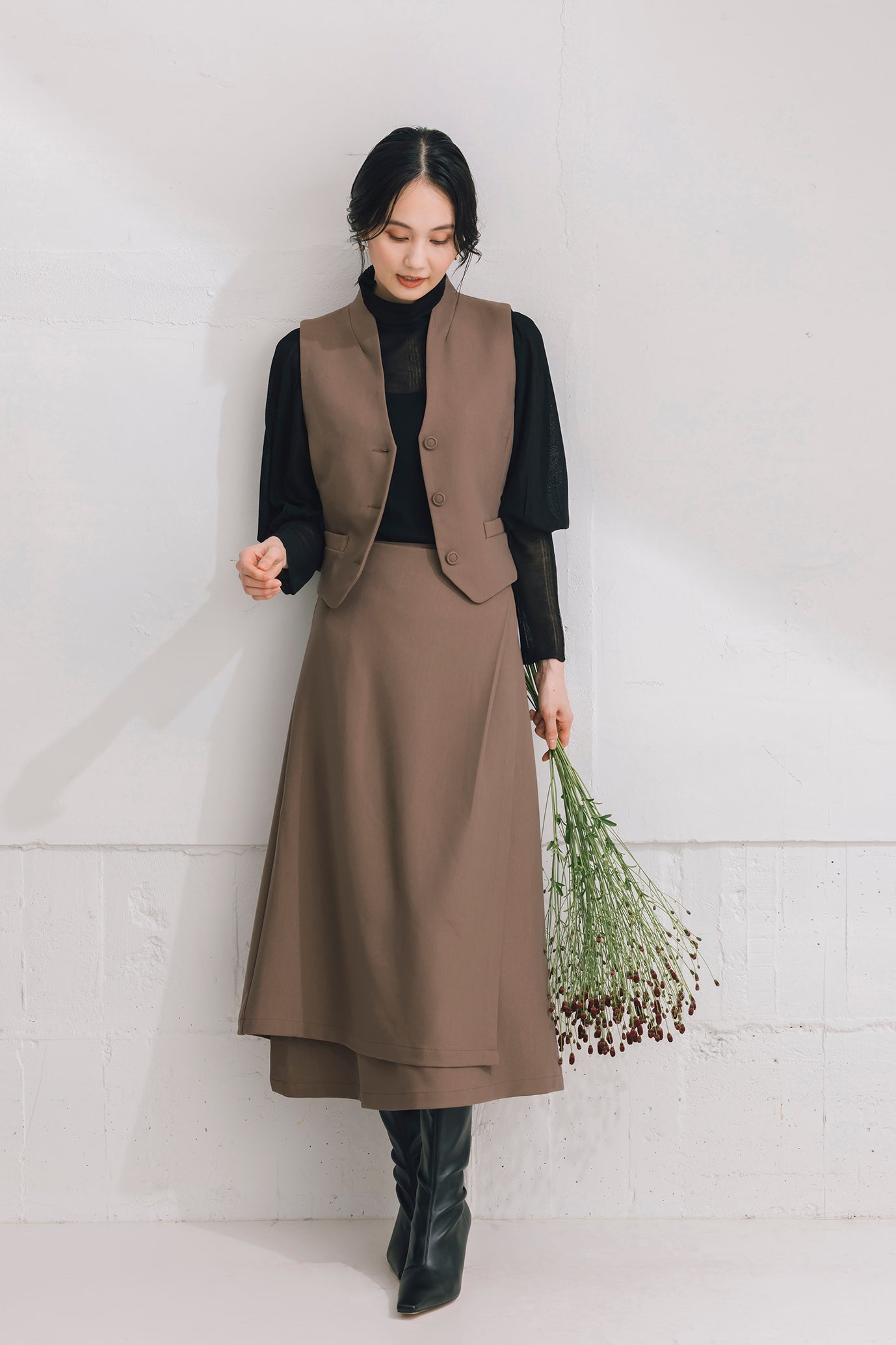 バックベルト付きジレ NS-251