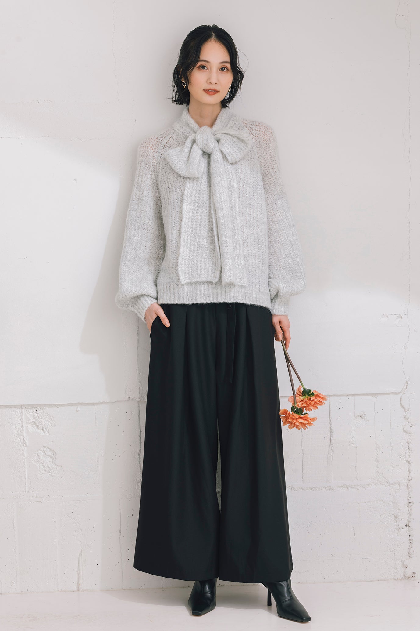 ボウカラーセーター NS-233