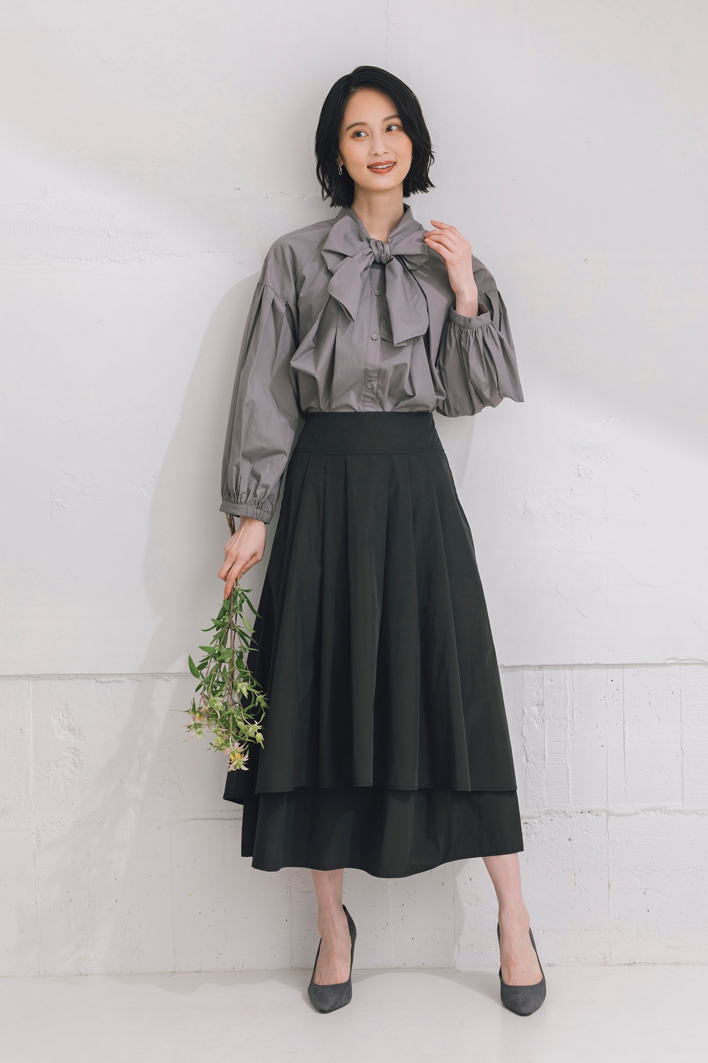 レイヤードロングスカート NS-239