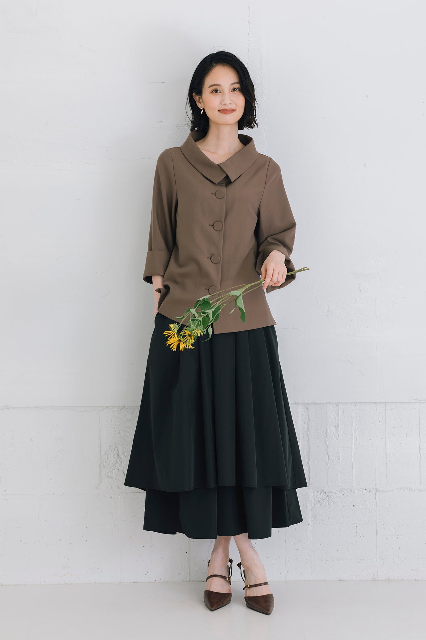 レイヤードロングスカート NS-239