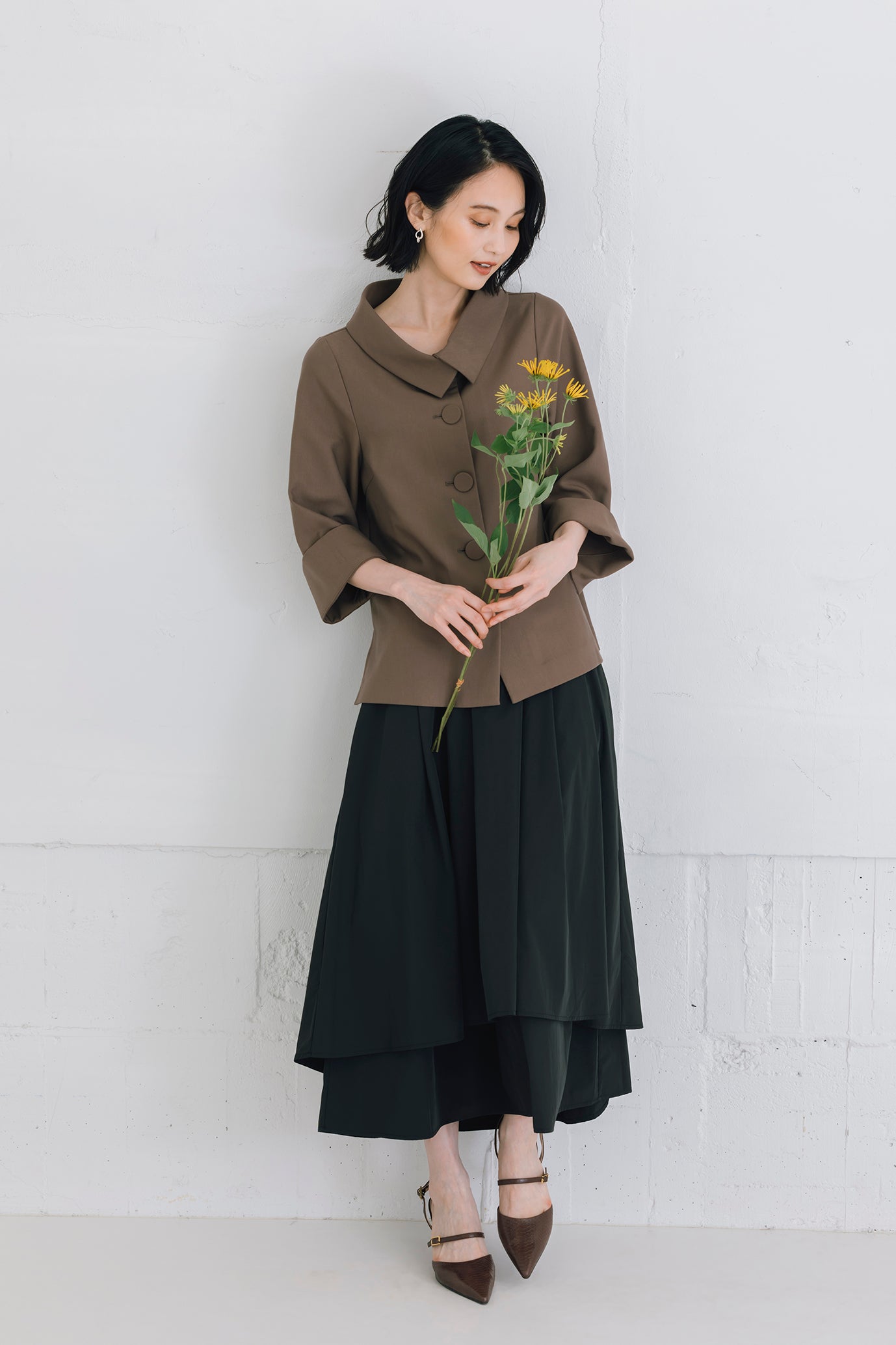 レイヤードロングスカート NS-239