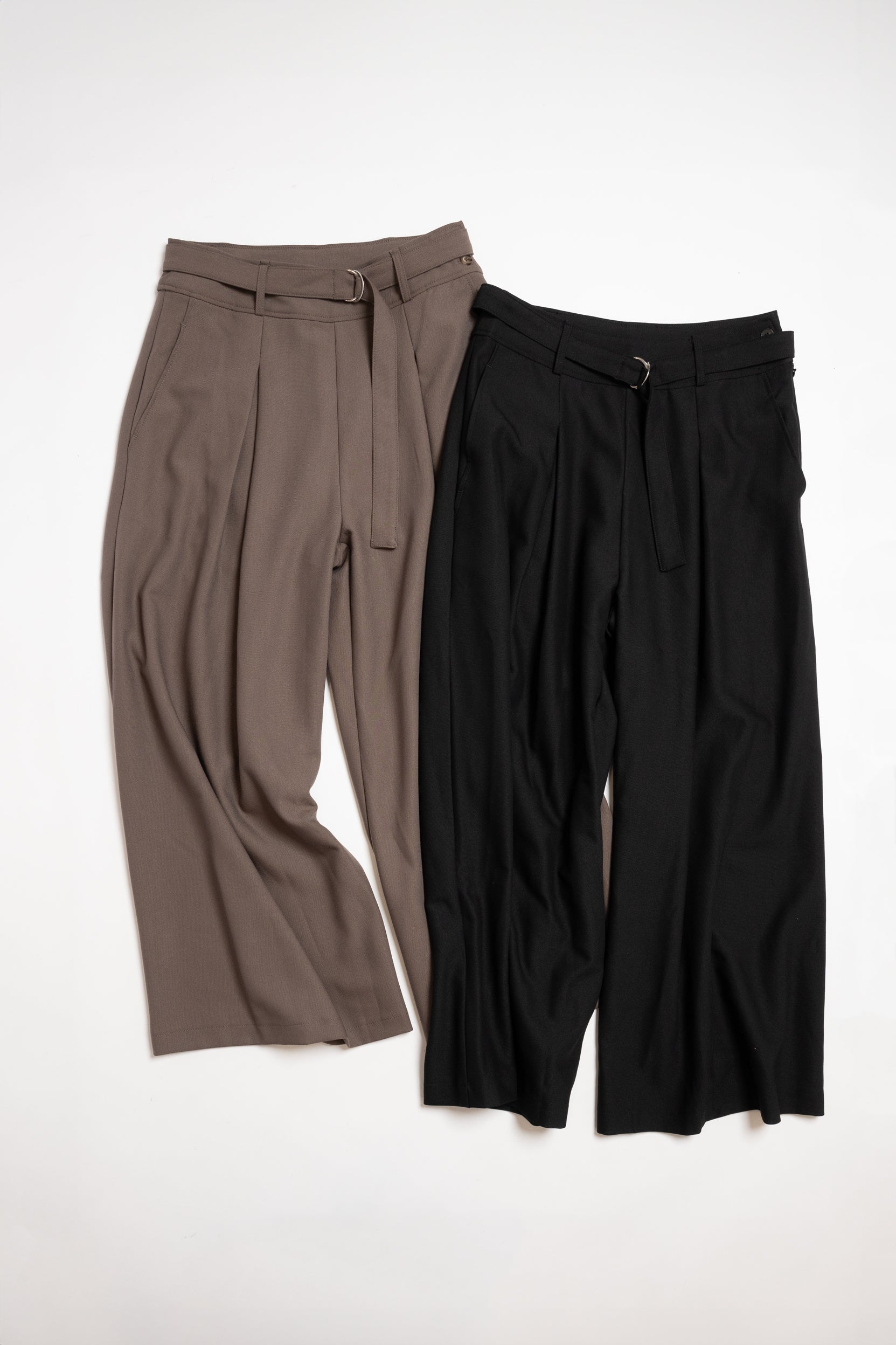 フロントタックワイドパンツ(共布ベルト付き)NS-241