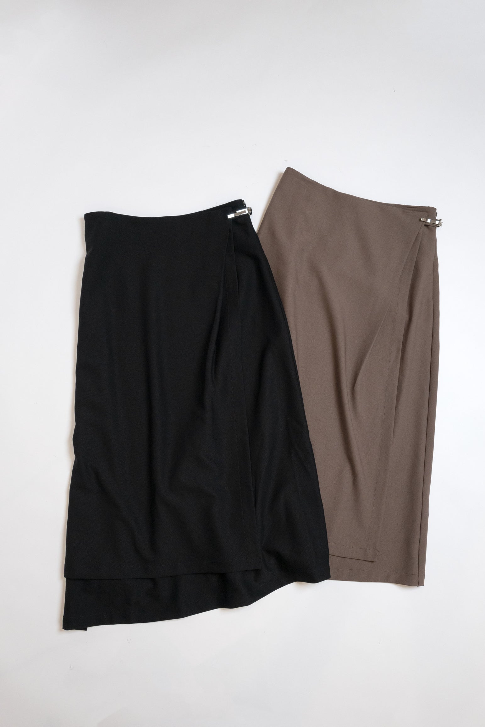 イレギュラーヘムラップ風スカート NS-252