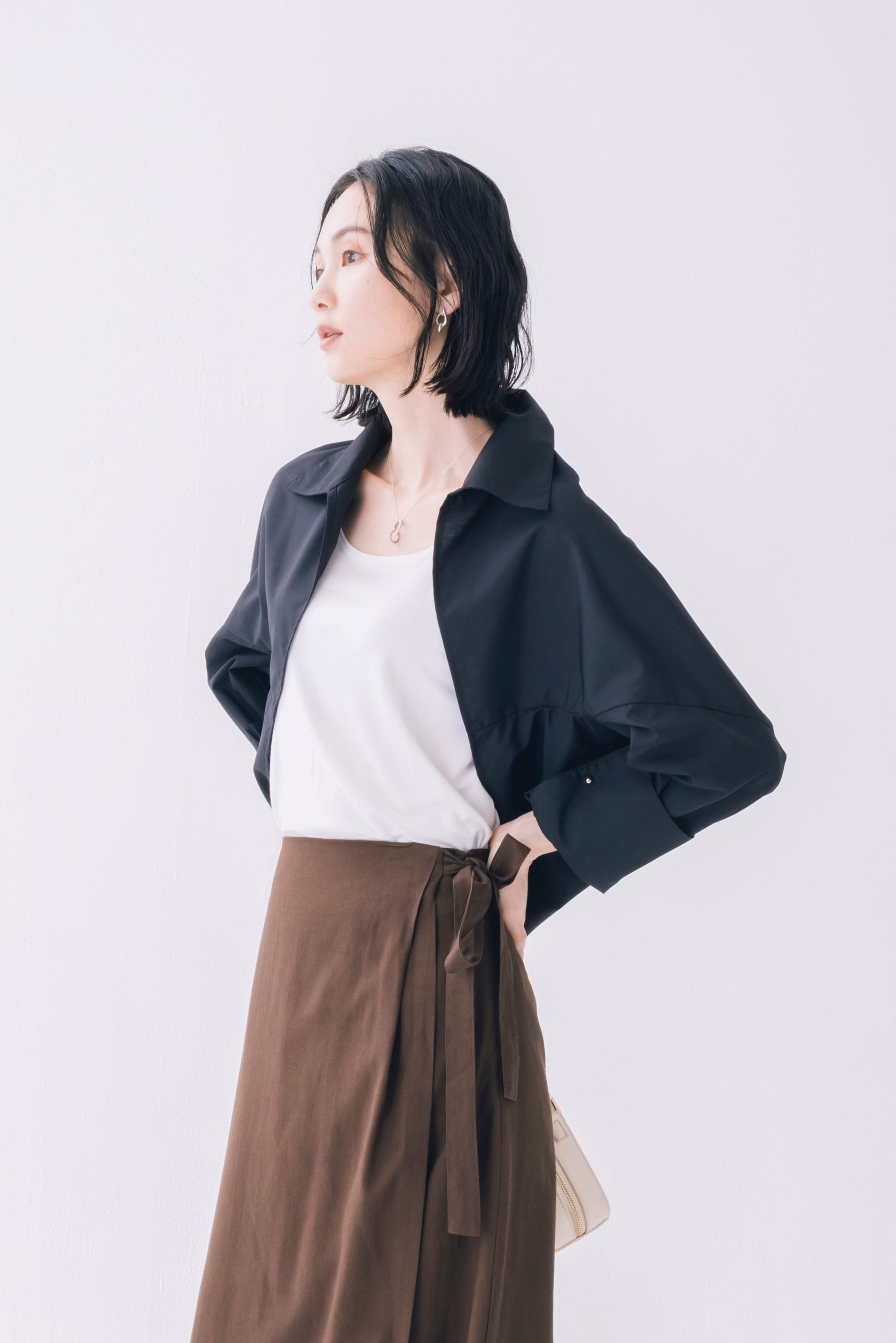 ブラック モデル身長170cm/Mサイズ着用