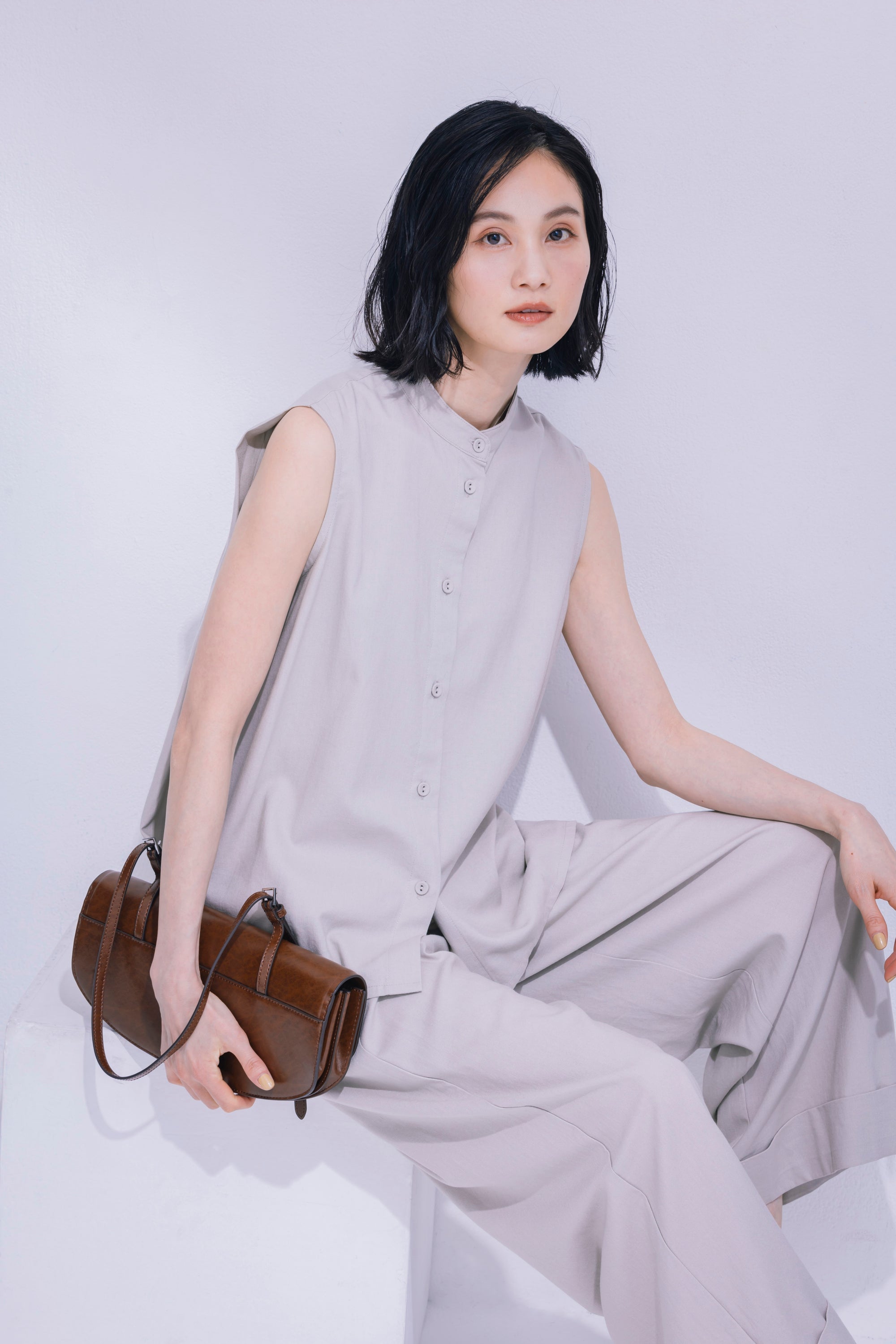 サンドベージュ モデル身長170cm/Mサイズ着用