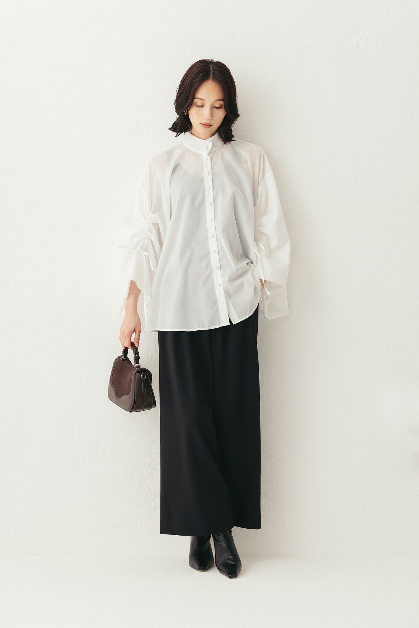 フロントタックワイドパンツ NS-333