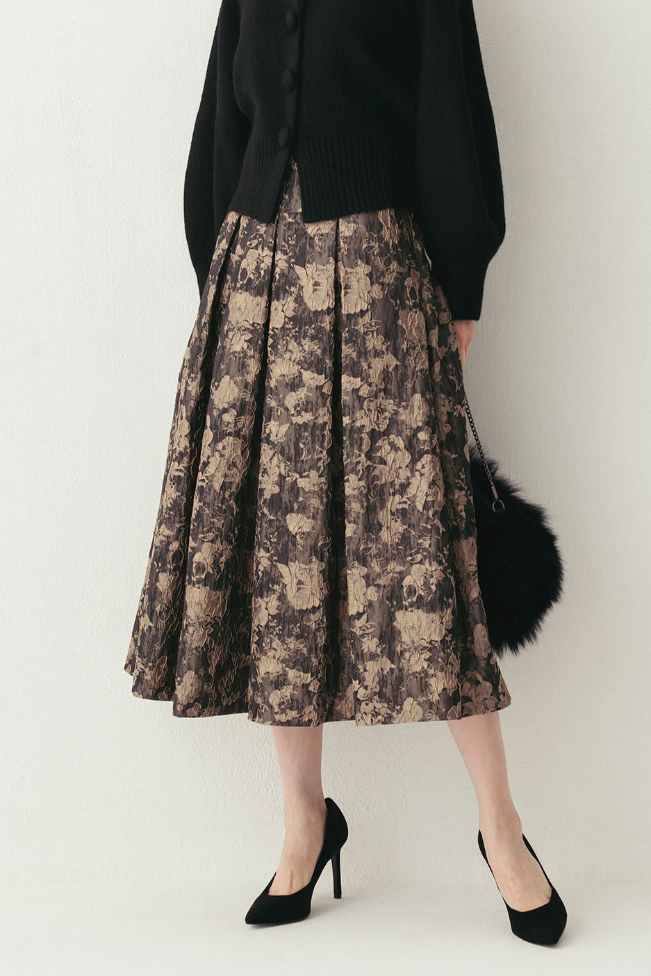 ジャカードタックスカート NS-334