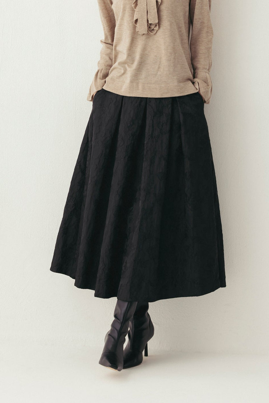 ジャカードタックスカート NS-334