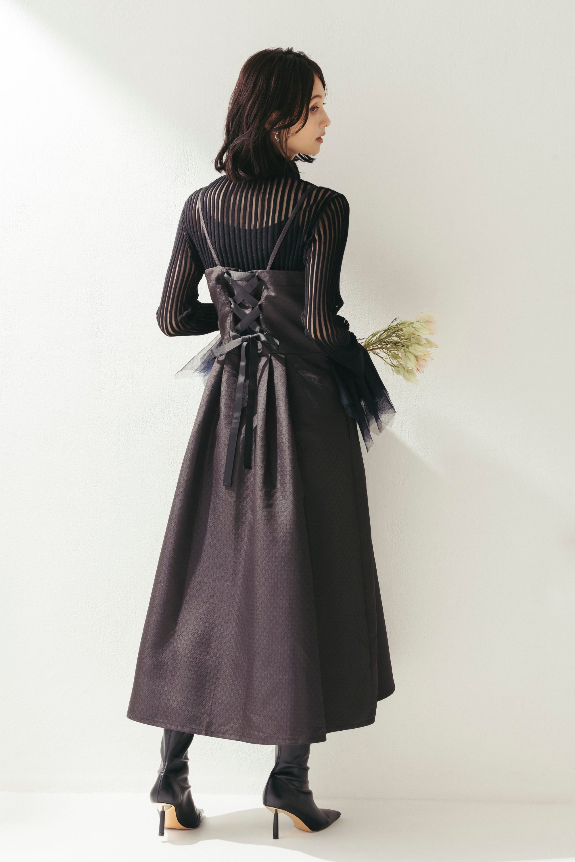 ジャカードキャミソールワンピース NS-356