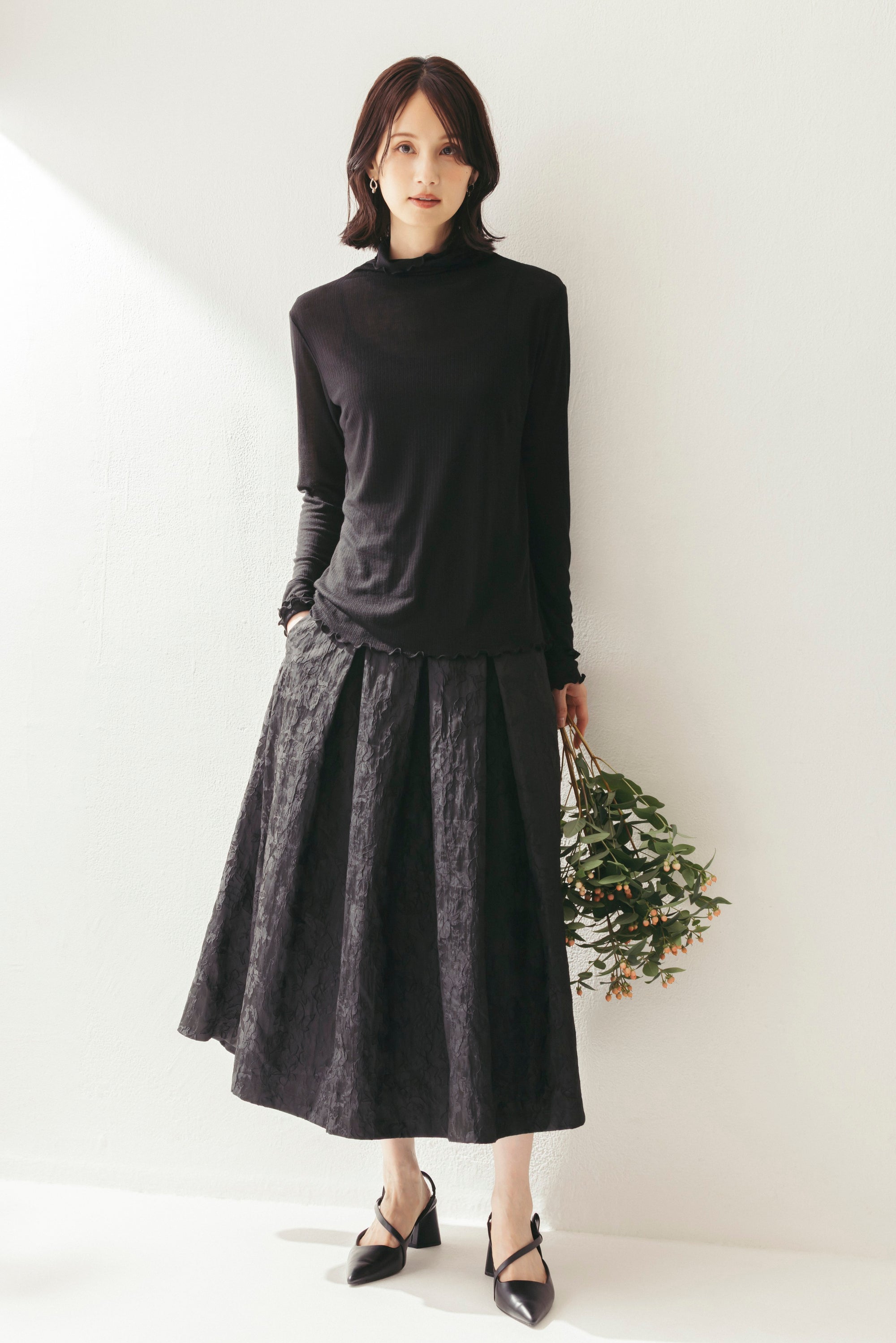 ジャカードタックスカート NS-334