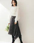 イレギュラーヘムツイードスカート NS-355