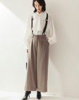 サスペンダー付ワイドパンツ NS-354