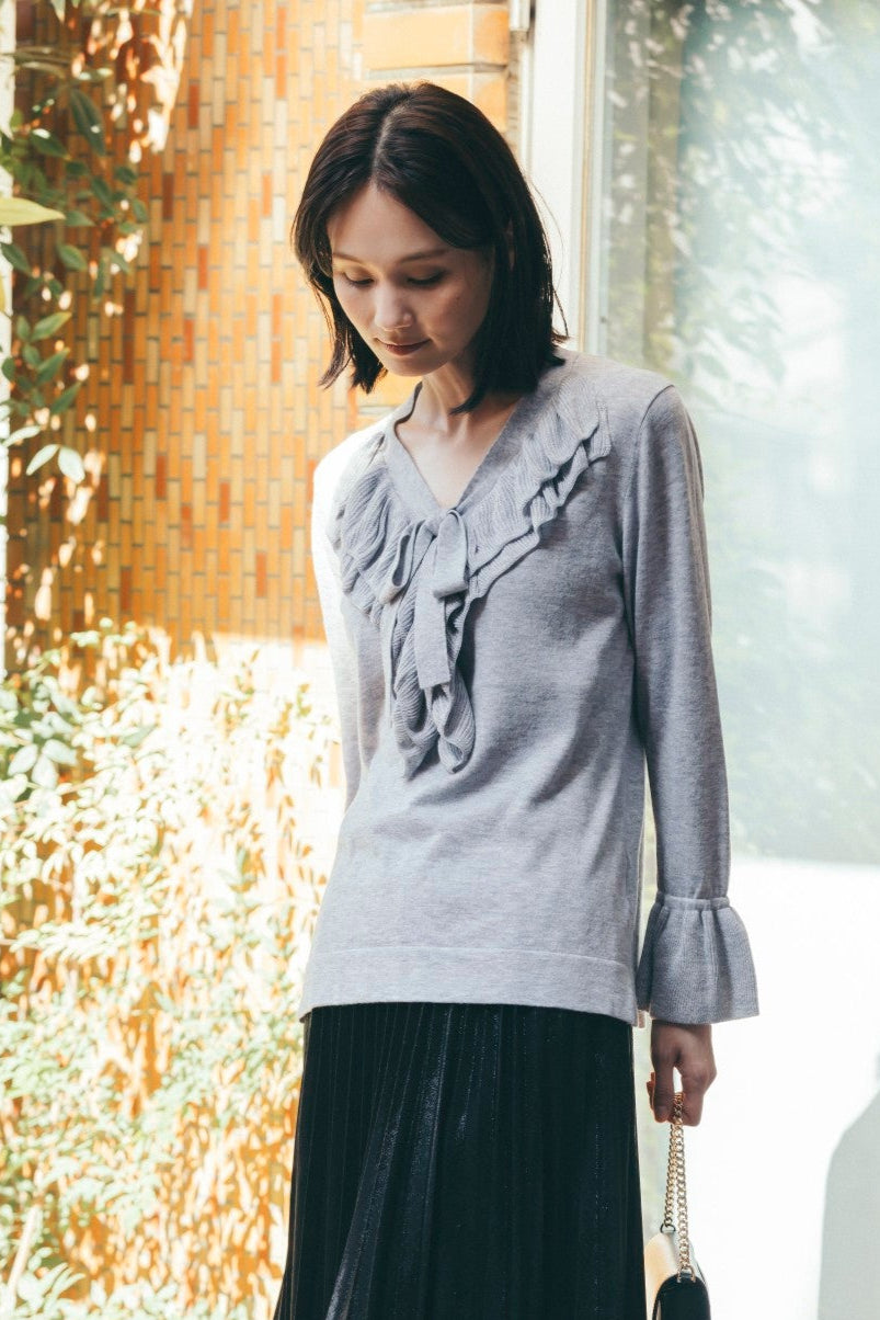 フリルニットトップ NS-336