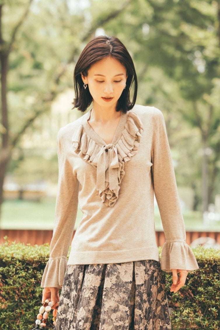 フリルニットトップ NS-336