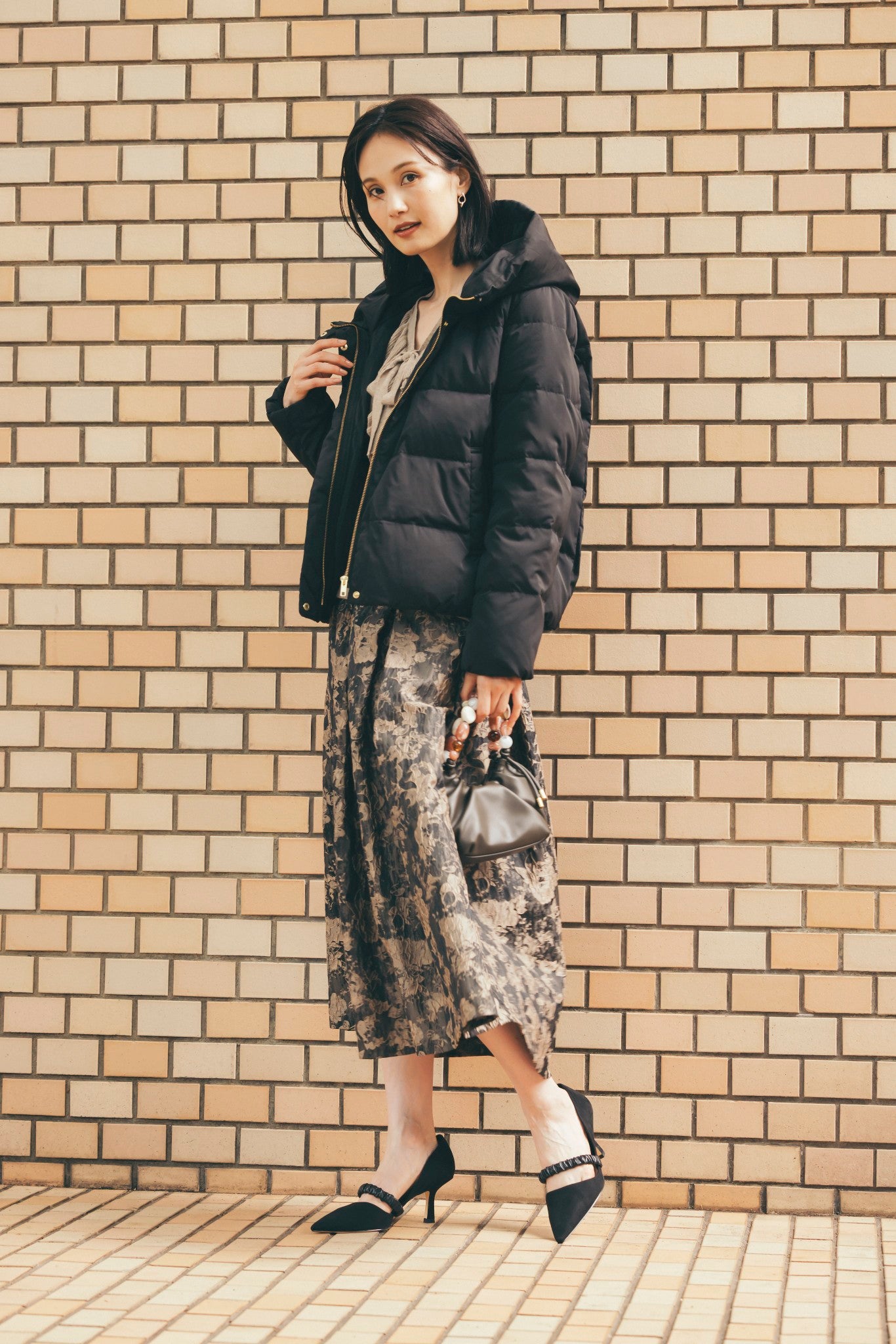 ジャカードタックスカート NS-334