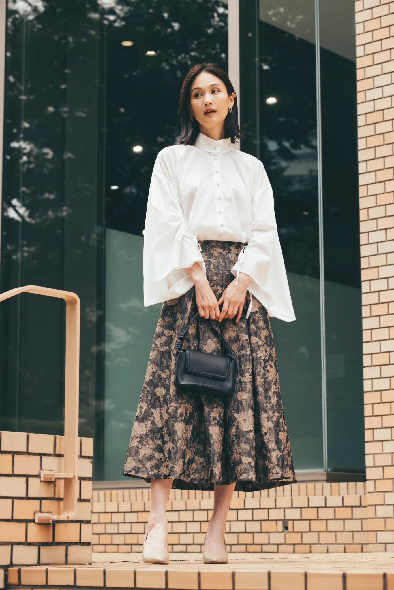 ジャカードタックスカート NS-334