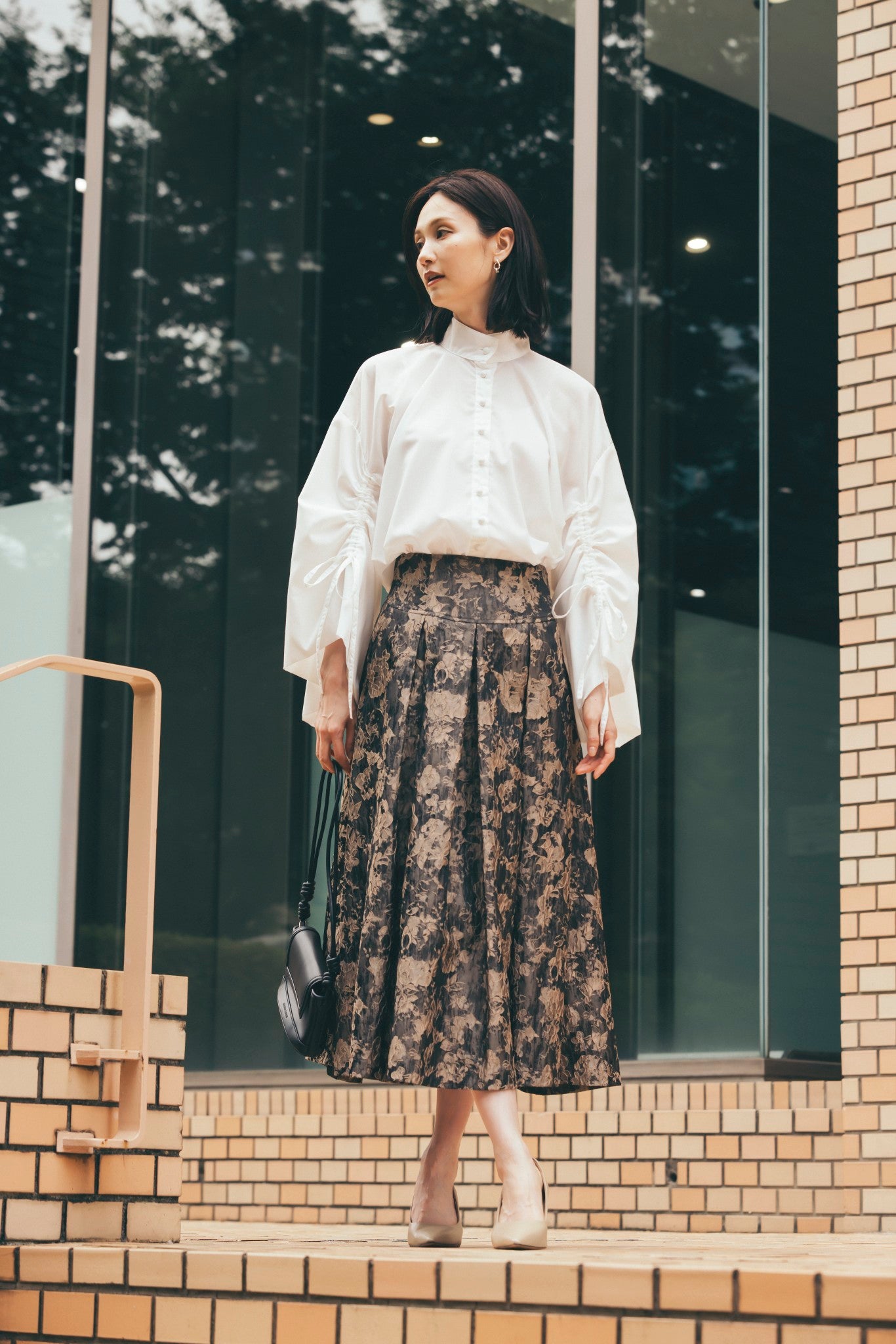 ワイドスリーブブラウス NS-331