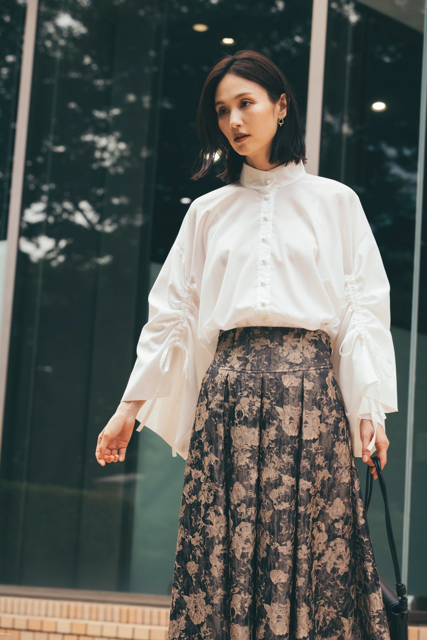 ジャカードタックスカート NS-334