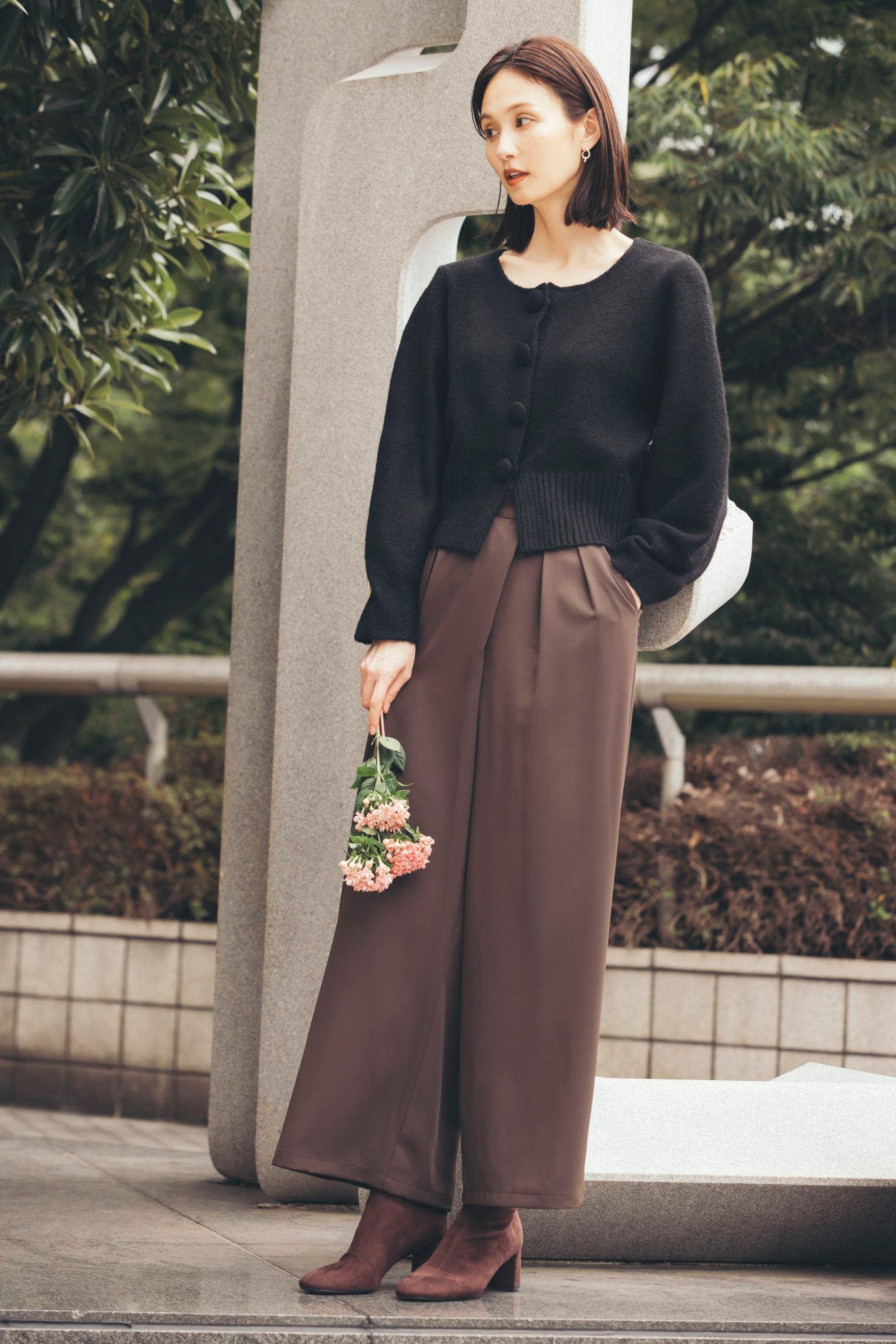 フロントタックワイドパンツ NS-333