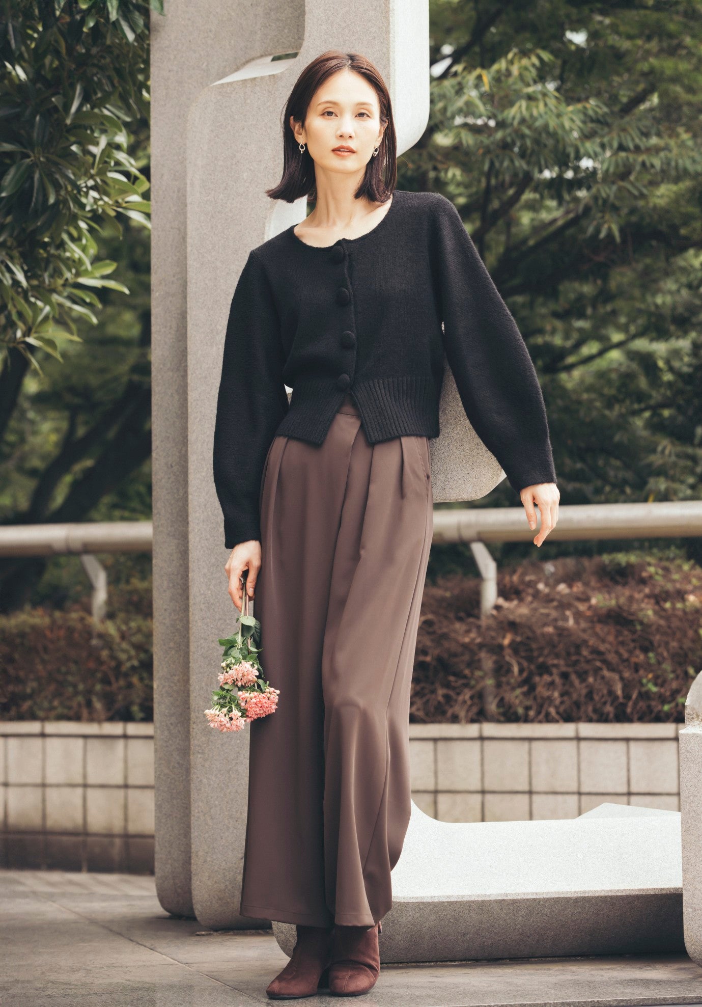 フロントタックワイドパンツ NS-333