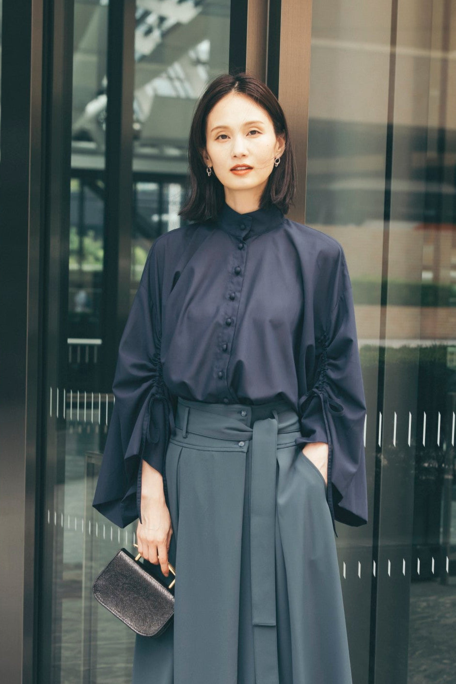 ワイドスリーブブラウス NS-331