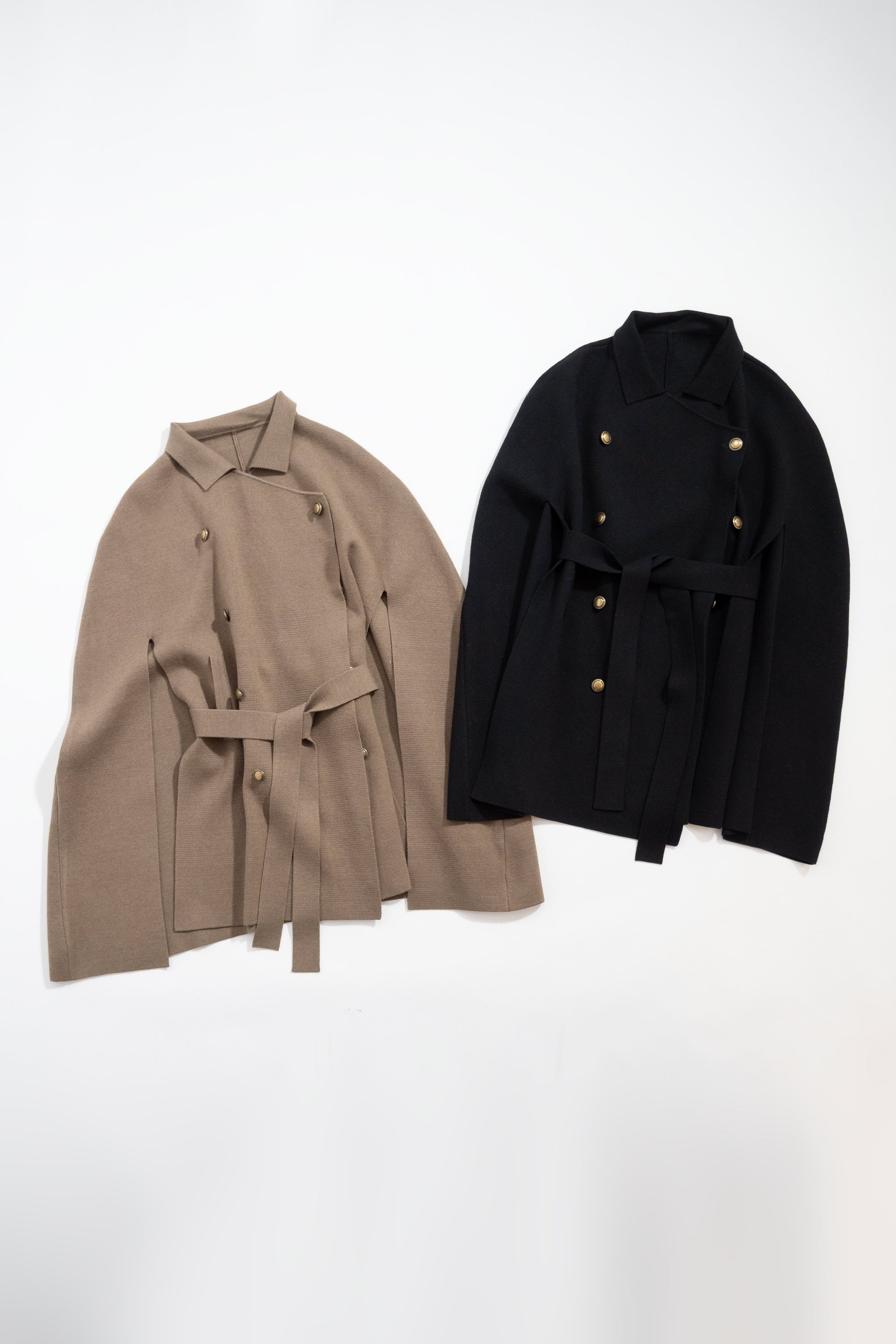 ニットケープコート(ベルト付き) NS-350