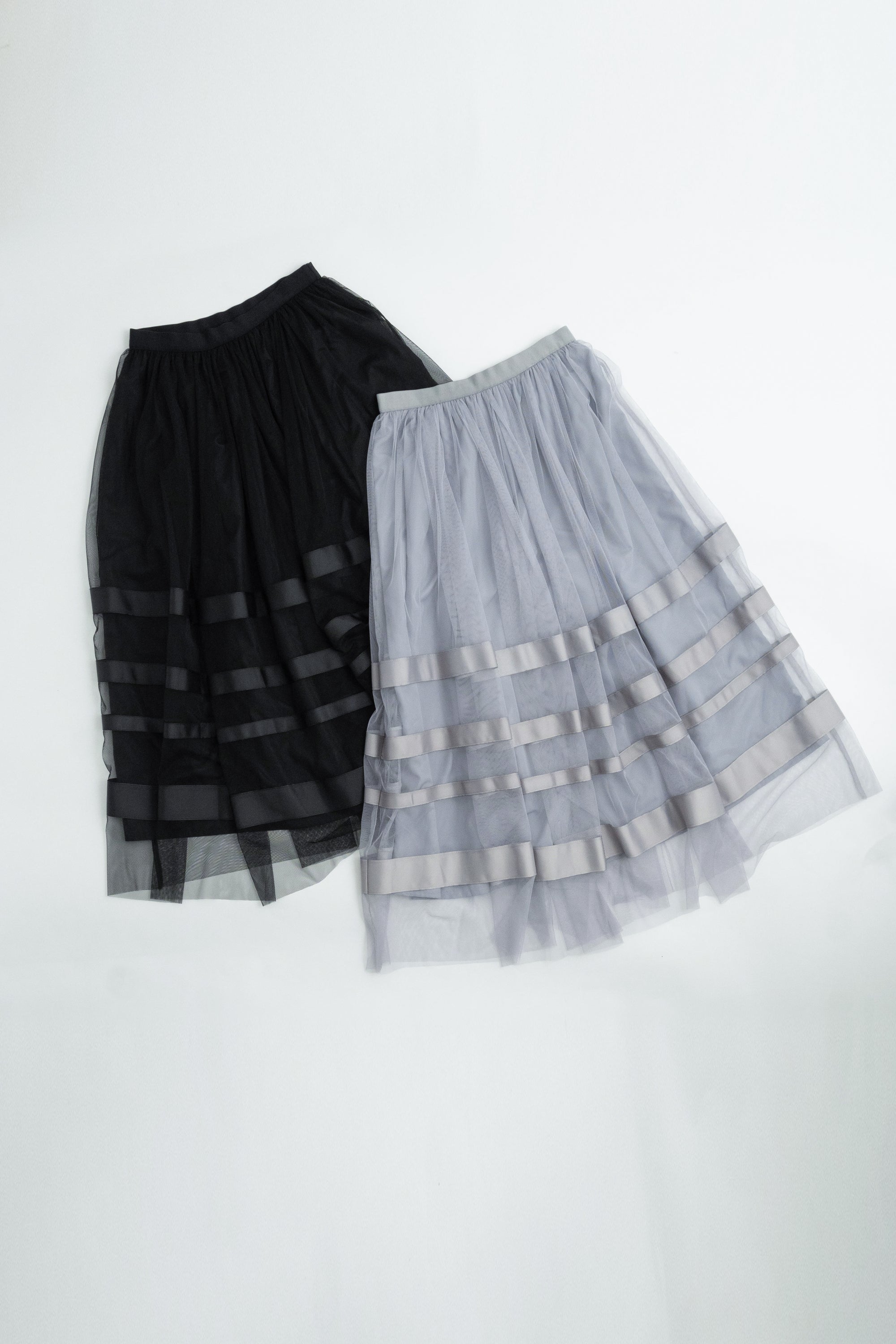 テープ使いチュールスカート NS-242