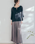 シフォンワイドパンツ NS-366
