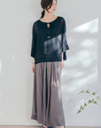シフォンワイドパンツ NS-366