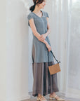シフォンワイドパンツ NS-366