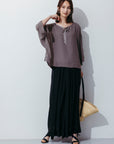シフォンワイドパンツ NS-366