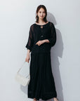 シフォンワイドパンツ NS-366
